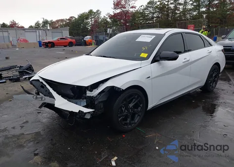 2025 Hyundai Elantra N Line z USA, uszkodzony, nr VIN KMHLR4DF9SU030646